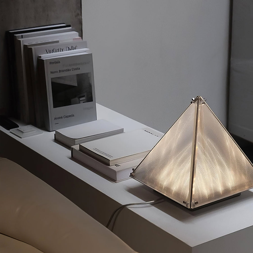 Fragment Table Lamp Modern Triangle Geometry Integrated Led Lighting