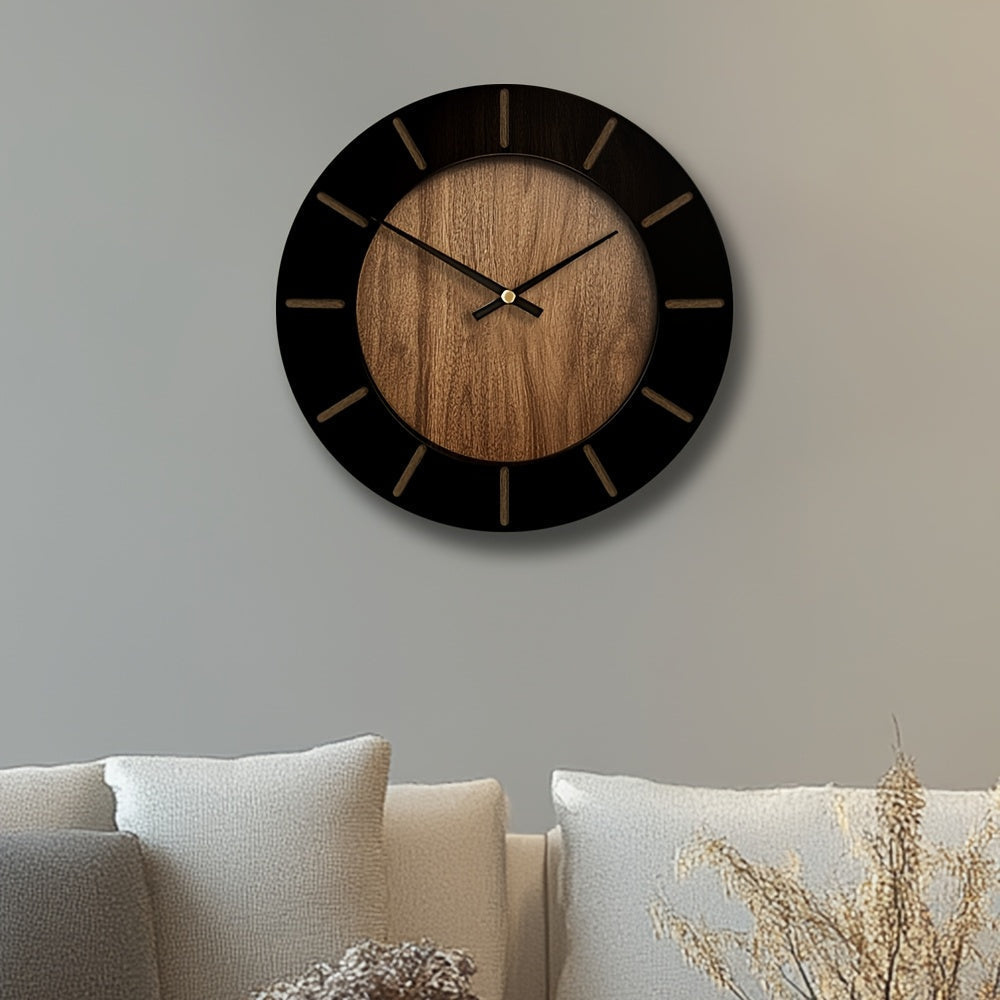 Serenity Timepiece – Tyst väggklocka i trä för elegant hemkänsla | ribuella