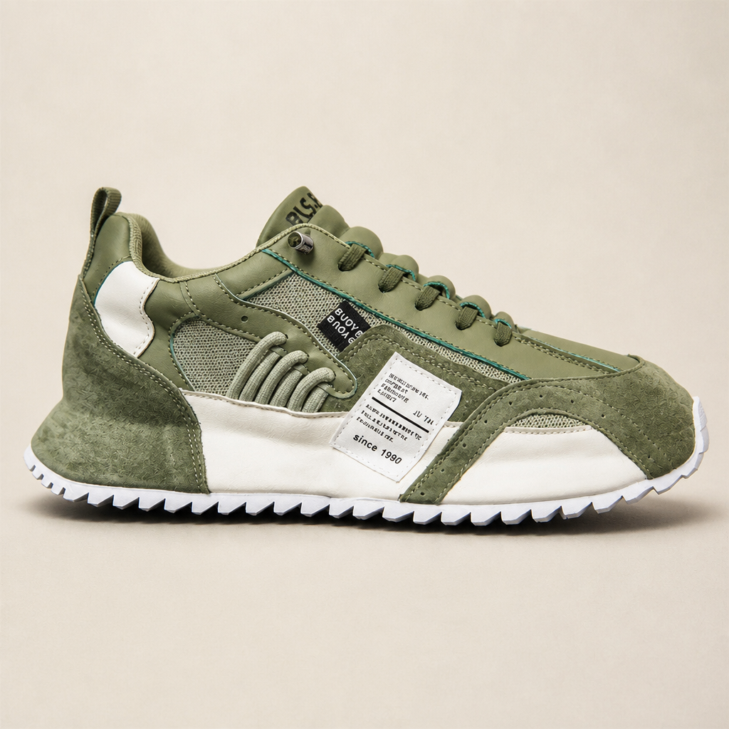 StridePro – Heritage Retro Runner Sneakers with Mesh & Suede Blend | ribuella