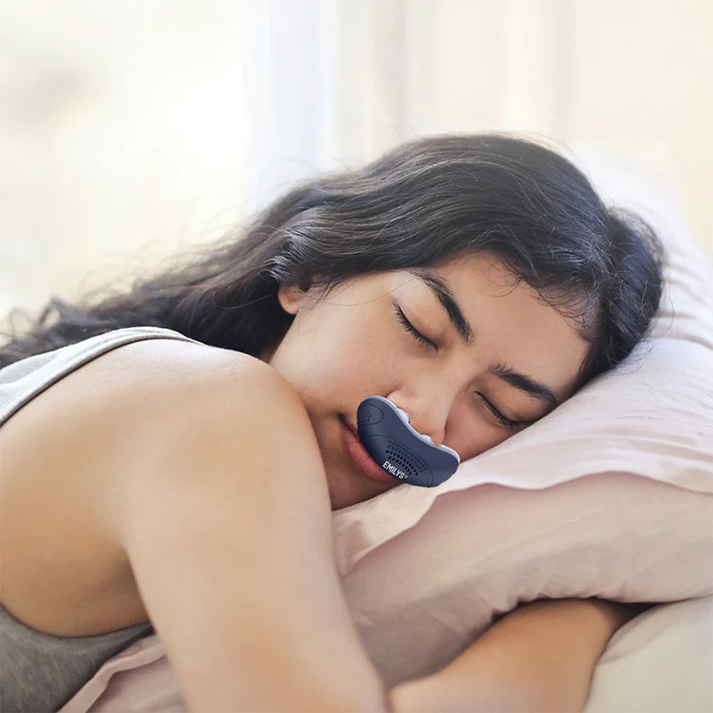 Portable Anti Snoring Device — Rechargeable Silicone Nasal Prongs USB Charging