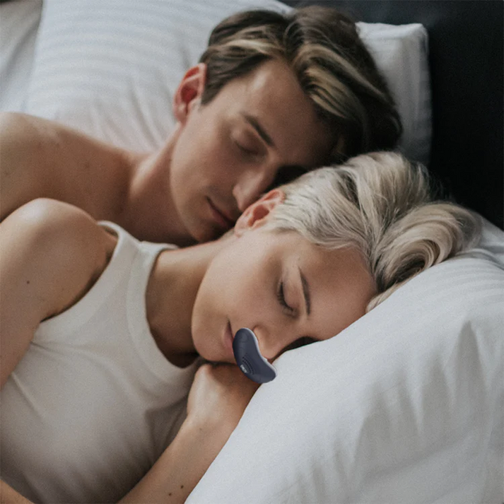 Portable Anti Snoring Device — Rechargeable Silicone Nasal Prongs USB Charging