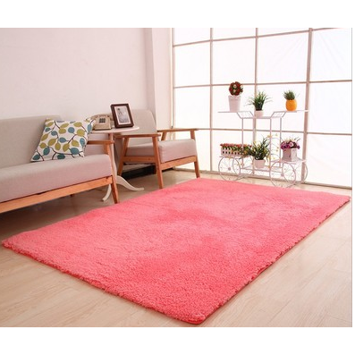 8X10 Solid Shaggy Area Rug — Soft High-Pile Plush, Black And White