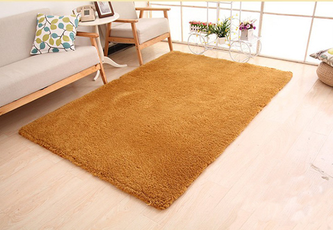 8X10 Solid Shaggy Area Rug — Soft High-Pile Plush, Black And White