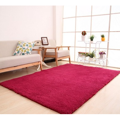 8X10 Solid Shaggy Area Rug — Soft High-Pile Plush, Black And White