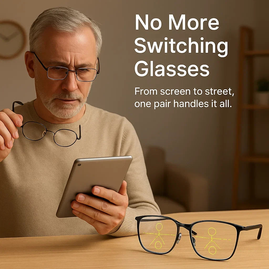 Anti Glare Progressive Eyewear Engineered Smooth Daily Vision Transitions