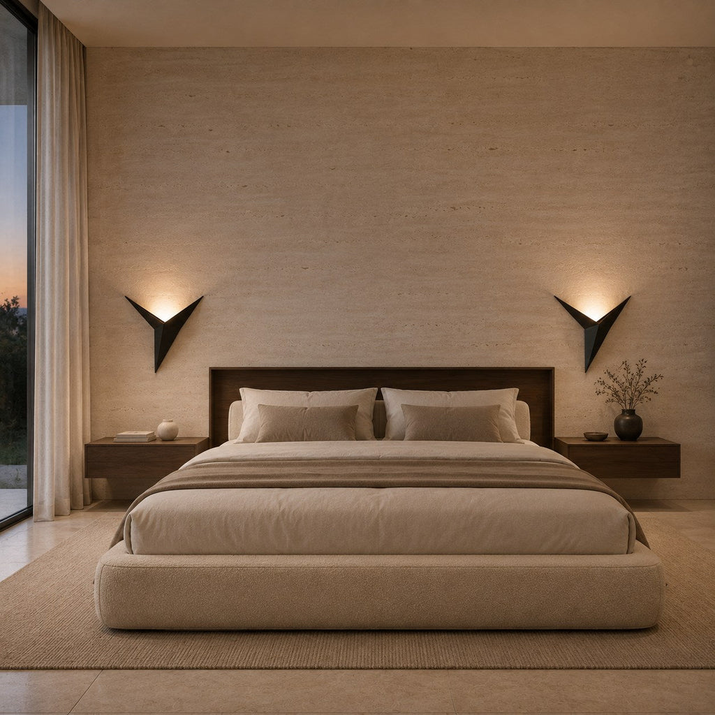 Modern Minimalist Wall Sconce Lighting Wall Mounted Metal Fixture with Integrated LED Dual Color Modes | ribuella