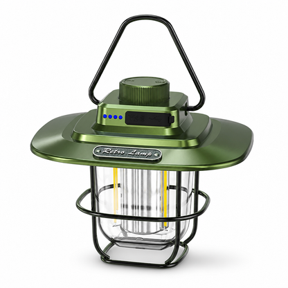 USB-Rechargeable Weather-Resistant Vintage LED Camping Lantern | ribuella