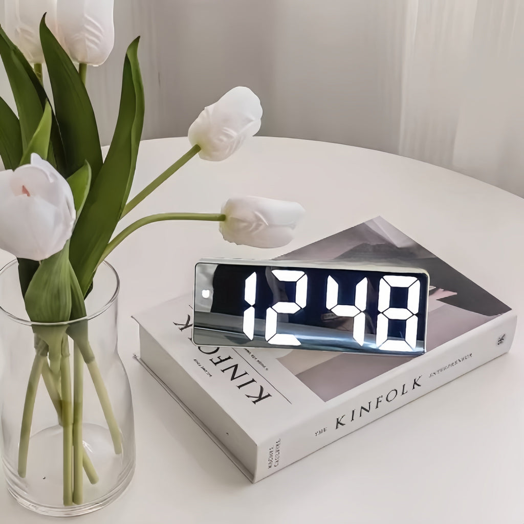 Digital Sunrise Alarm Clock Soft Light Simulation, Automatic Snooze