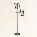 Galileo Butterfly Floor Lamp Sculptural Twin Wing Design Gold Finish Stand