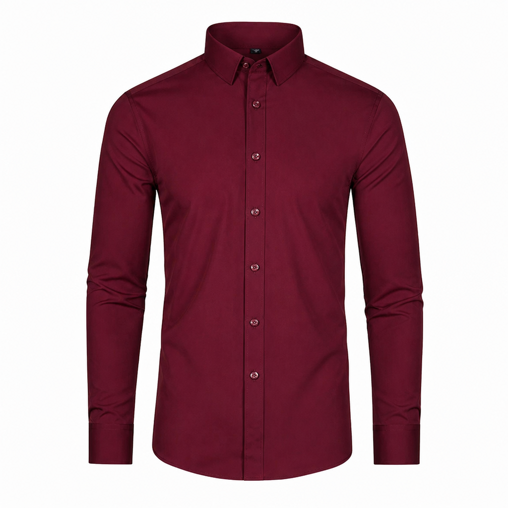 RevoStretch – Smooth Stretch Button-Down Shirt with Wrinkle-Resistant Silky Sheen | ribuella