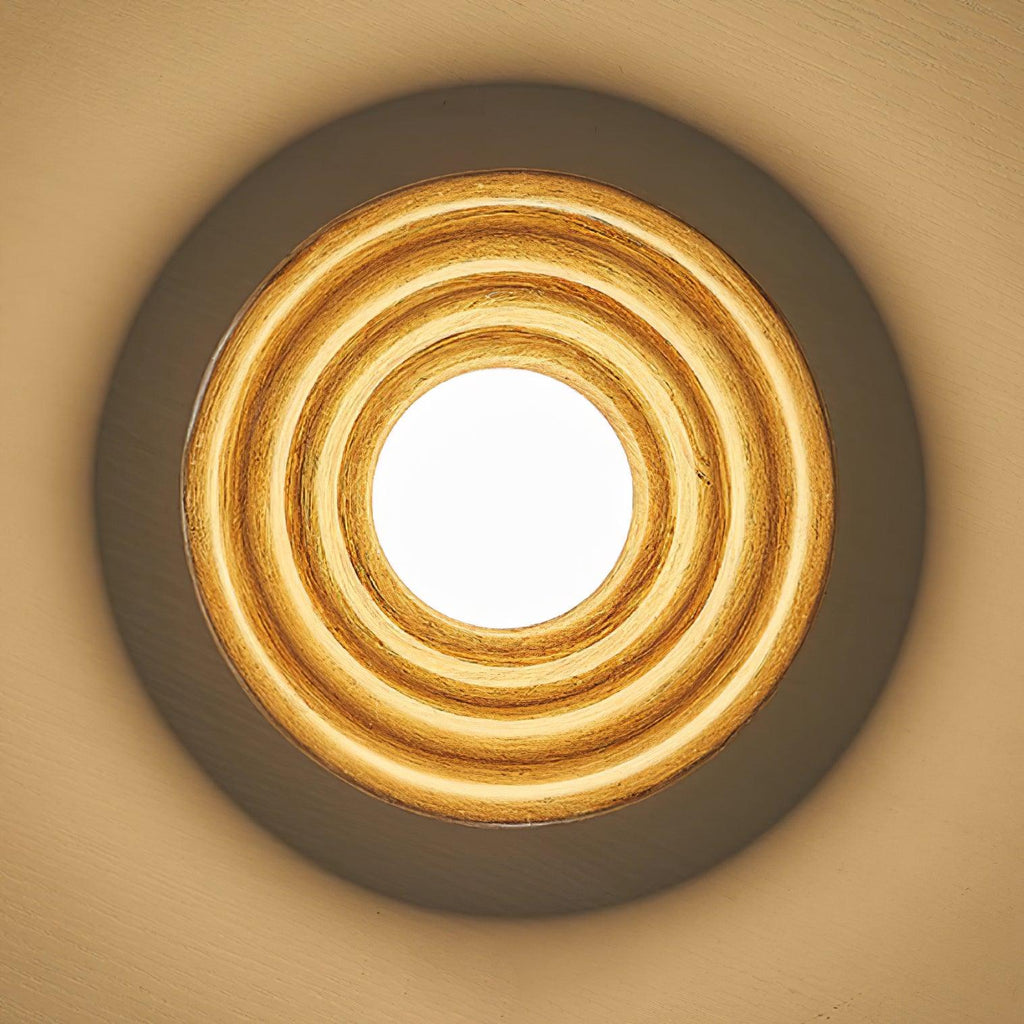 Francie Ceiling Light, Circular Disc Shape, Wabi Sabi Details, Warm Ambient Glow