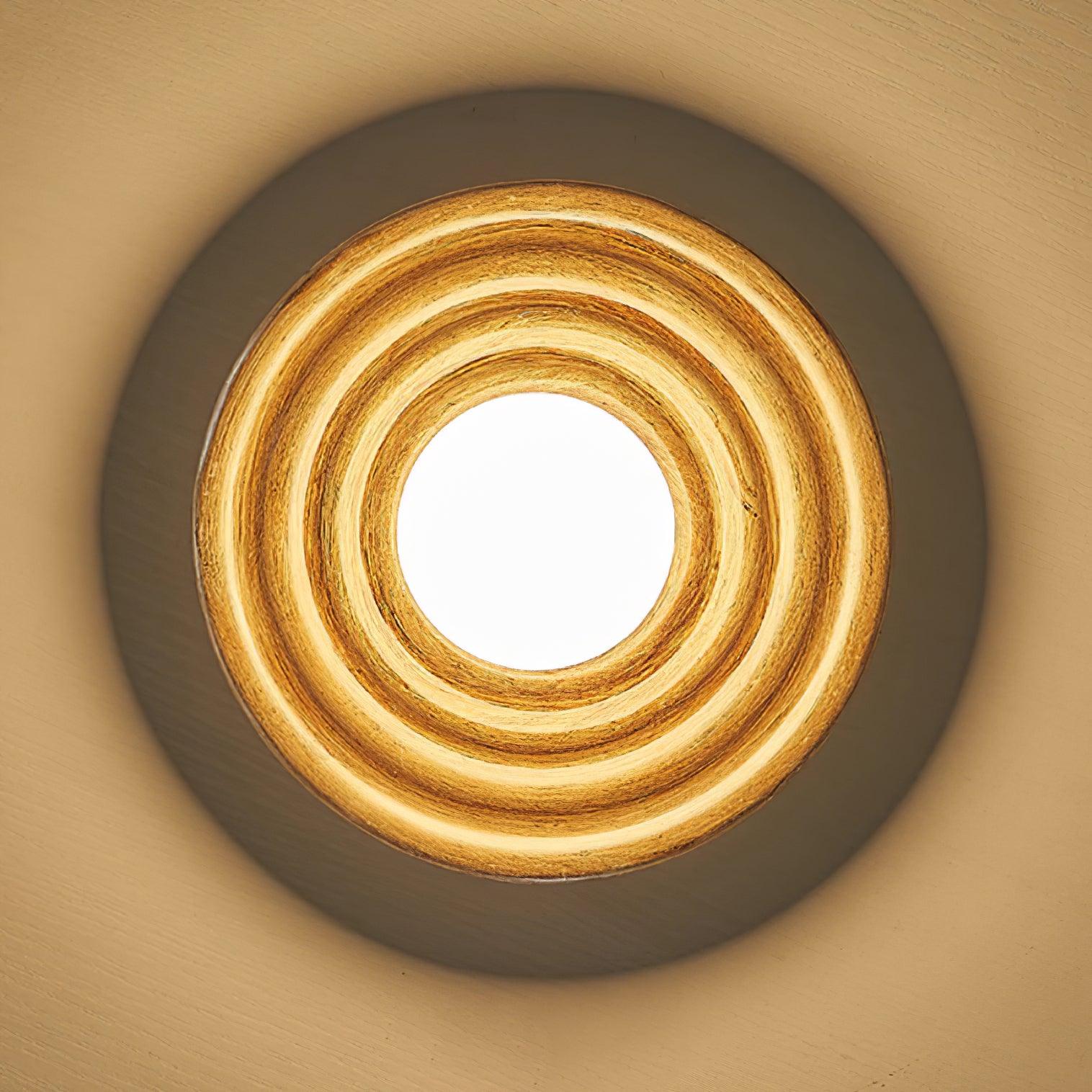 Francie Ceiling Light, Circular Disc Shape, Wabi Sabi Details, Warm Ambient Glow