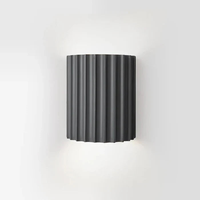 Resin Wall Light with Ribbed Shade – Modern Interior Styling | ribuella