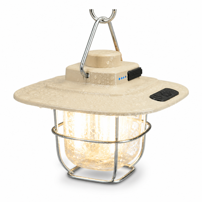 USB-Rechargeable Weather-Resistant Vintage LED Camping Lantern | ribuella