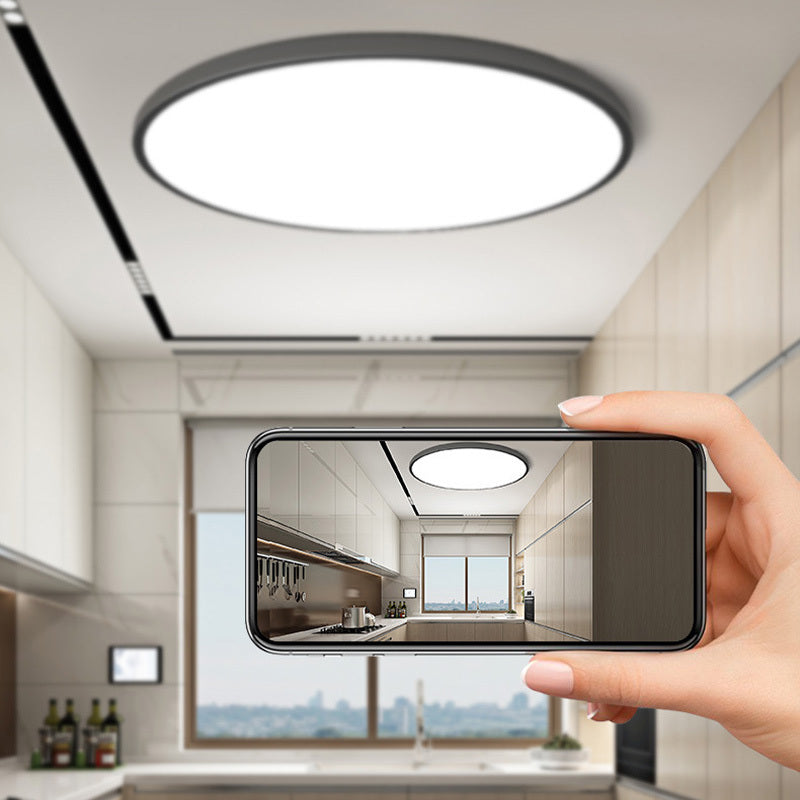 Round Flush Mount Ceiling Light - Slim Design Bright Illumination