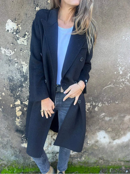 Veste Longue Double Boutonnage