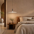 Modern Pendant Light Hanging Fixture in Concrete with Dimmable LED for Kitchen Island Lighting | ribuella