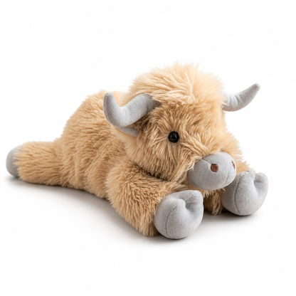 Super-Soft Huggable Highland Cow Plush | ribuella