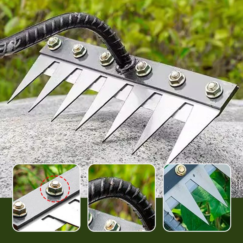 TerraEdge Carbon Steel Weed Rake | Effortless Power That Protects and Revives Your Garden | ribuella