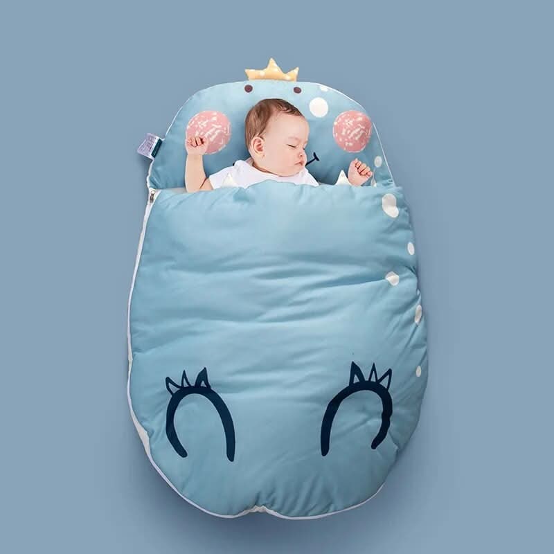 Sacco nanna imbottito per neonati con design di animali dei cartoni animati per neonati