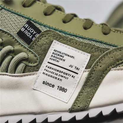 StridePro – Heritage Retro Runner Sneakers with Mesh & Suede Blend | ribuella