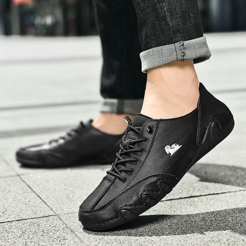 Pánské nepromokavé barefoot boty - minimalistické šněrování, flexibilní gumová podrážka