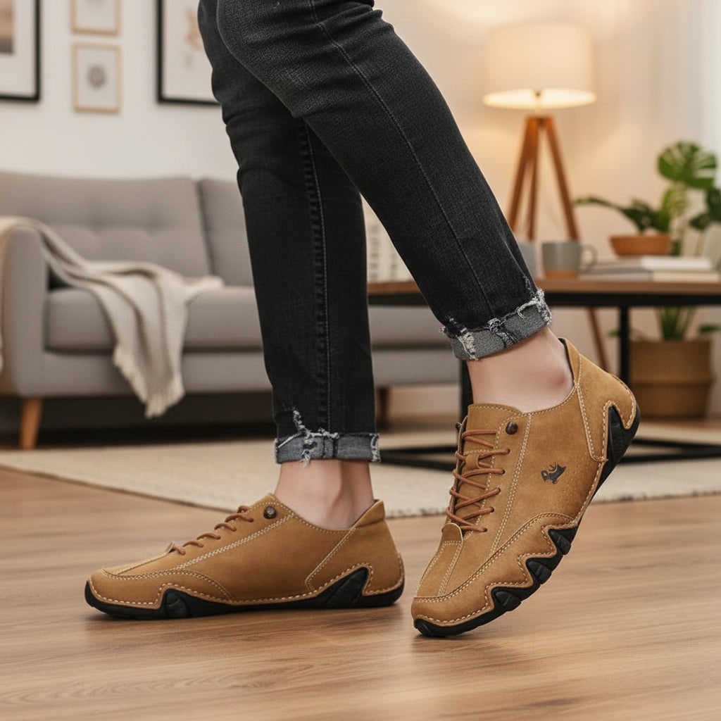 Ανδρικά αδιάβροχα παπούτσια barefoot — μινιμαλιστικός σχεδιασμός με κορδόνια, εύκαμπτη λαστιχένια σόλα