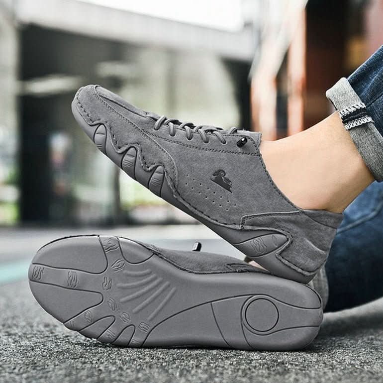 Ανδρικά αδιάβροχα παπούτσια barefoot — μινιμαλιστικός σχεδιασμός με κορδόνια, εύκαμπτη λαστιχένια σόλα