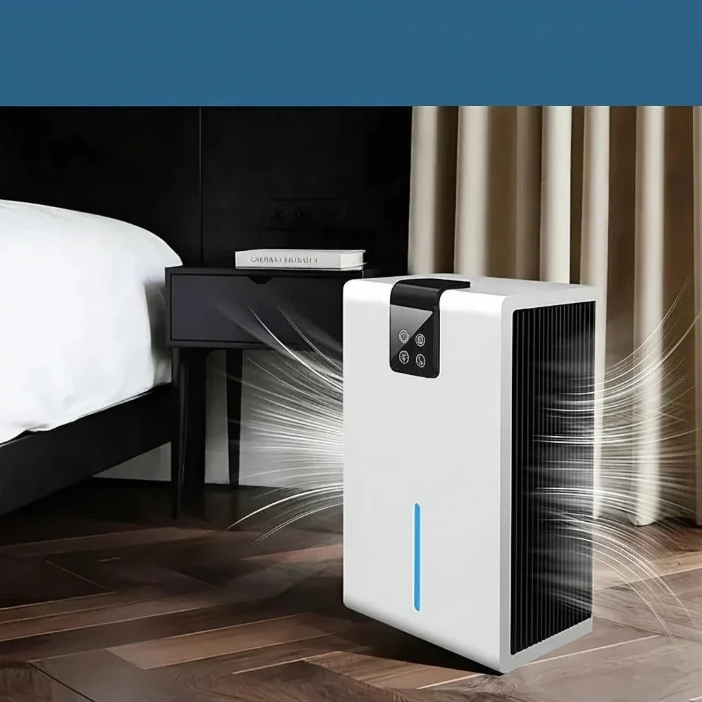 Quiet Compact Home Dehumidifier Regulating Indoor Humidity