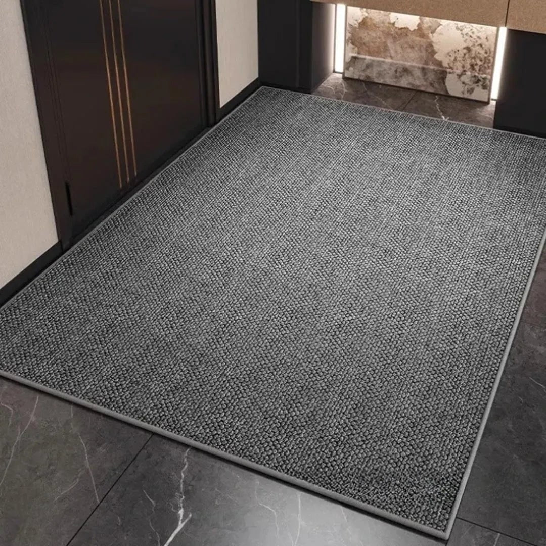Quick Dry Absorbent Textured Loop Pile Bath Mat — Dense Weave Construction