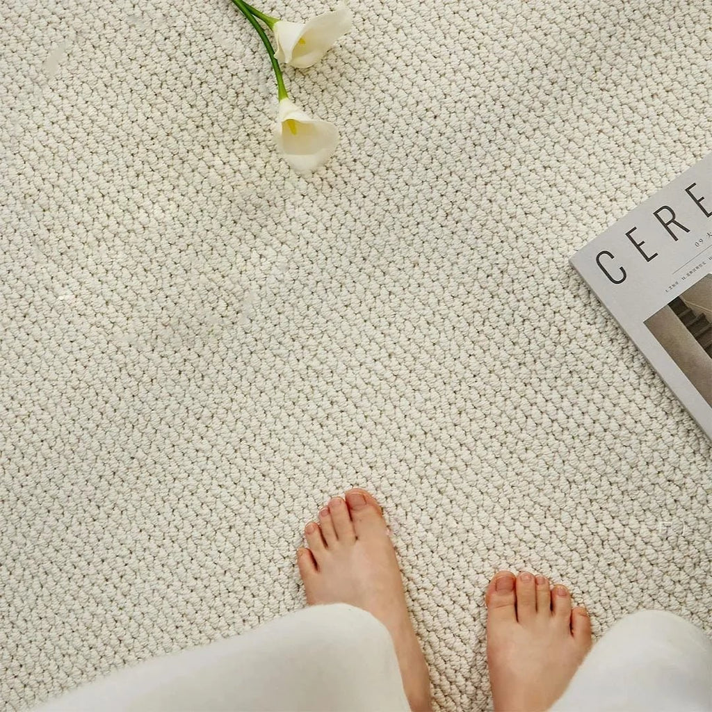 Alfombrilla de baño absorbente de secado rápido con textura de bucles - tejido denso