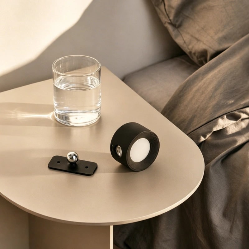 Trådløs genopladelig væglampe – magnetisk LED-lampe, justerbart kugleled