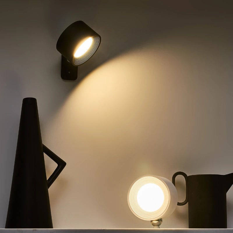 Trådløs genopladelig væglampe – magnetisk LED-lampe, justerbart kugleled