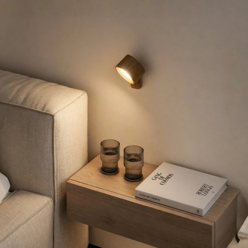 Trådløs genopladelig væglampe – magnetisk LED-lampe, justerbart kugleled