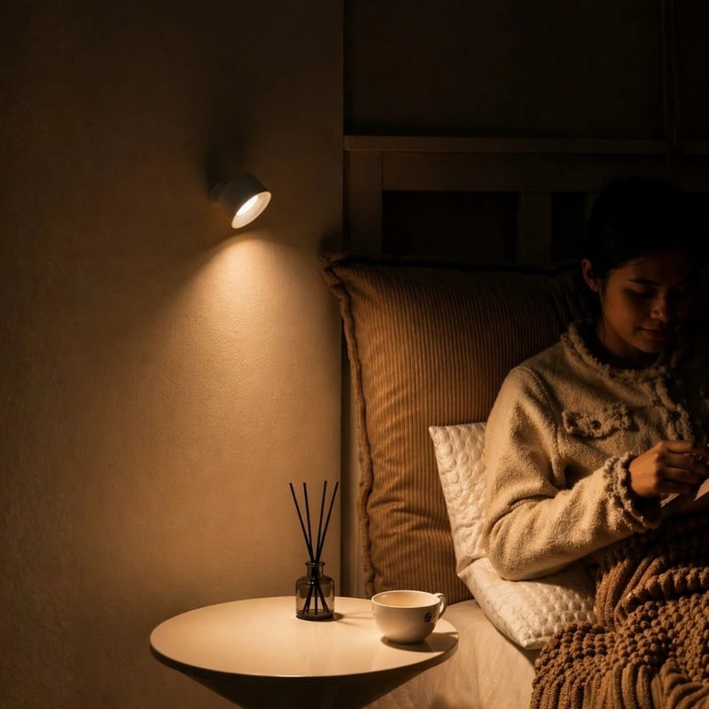 Trådløs genopladelig væglampe – magnetisk LED-lampe, justerbart kugleled