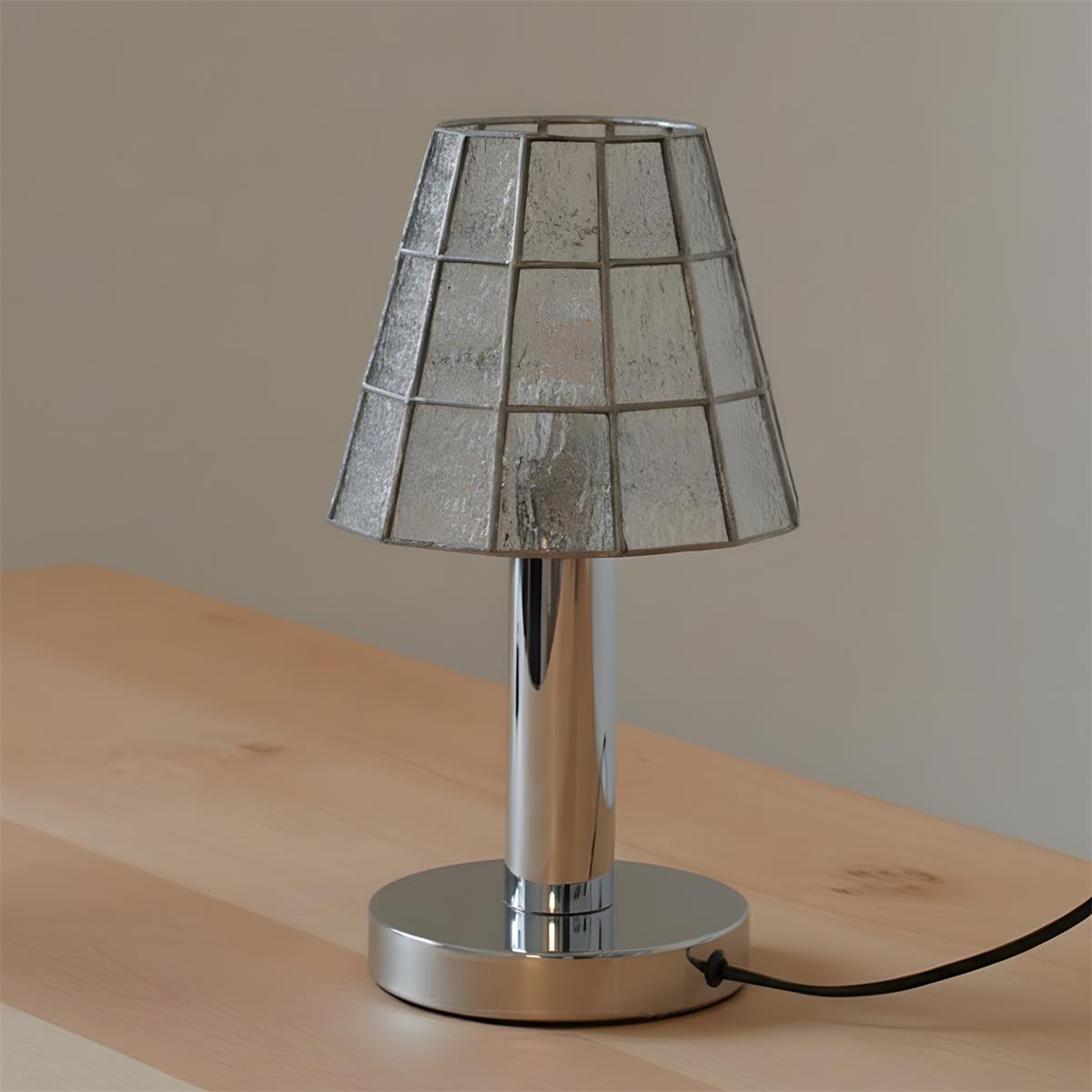 Fun Guy 726 Table Lamp, Conical Geometric Shade Decorative Lighting