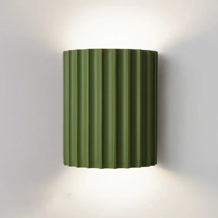 Resin Wall Light with Ribbed Shade – Modern Interior Styling | ribuella