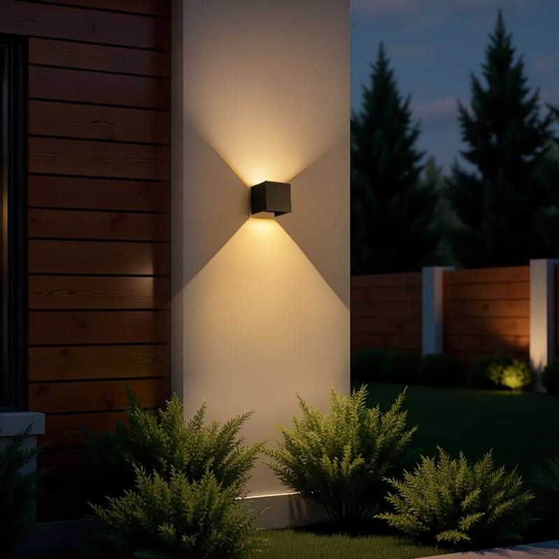 Lampă de perete pătrată pentru exterior - Design vertical și orizontal | ribuella