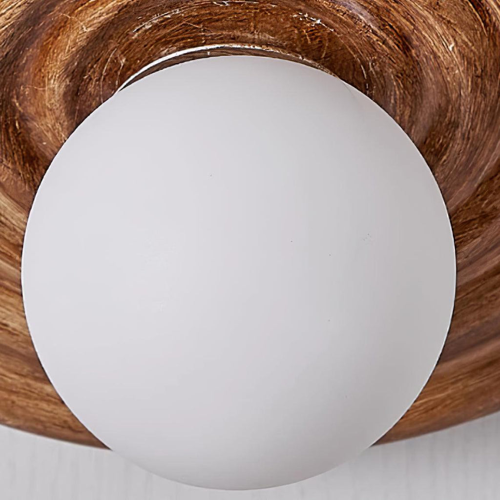 Francie Ceiling Light, Circular Disc Shape, Wabi Sabi Details, Warm Ambient Glow