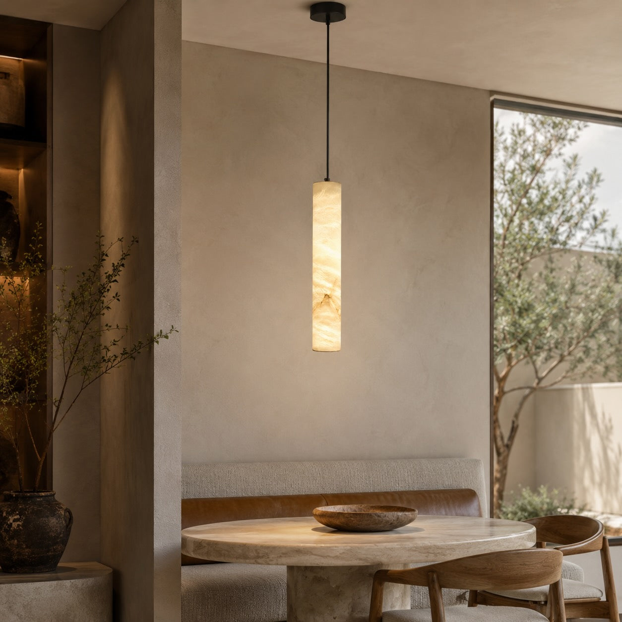Moderne verstellbare Pendelleuchte aus Messing oder schwarzem Metall mit LED-Licht für Küche und Esszimmer | ribuella