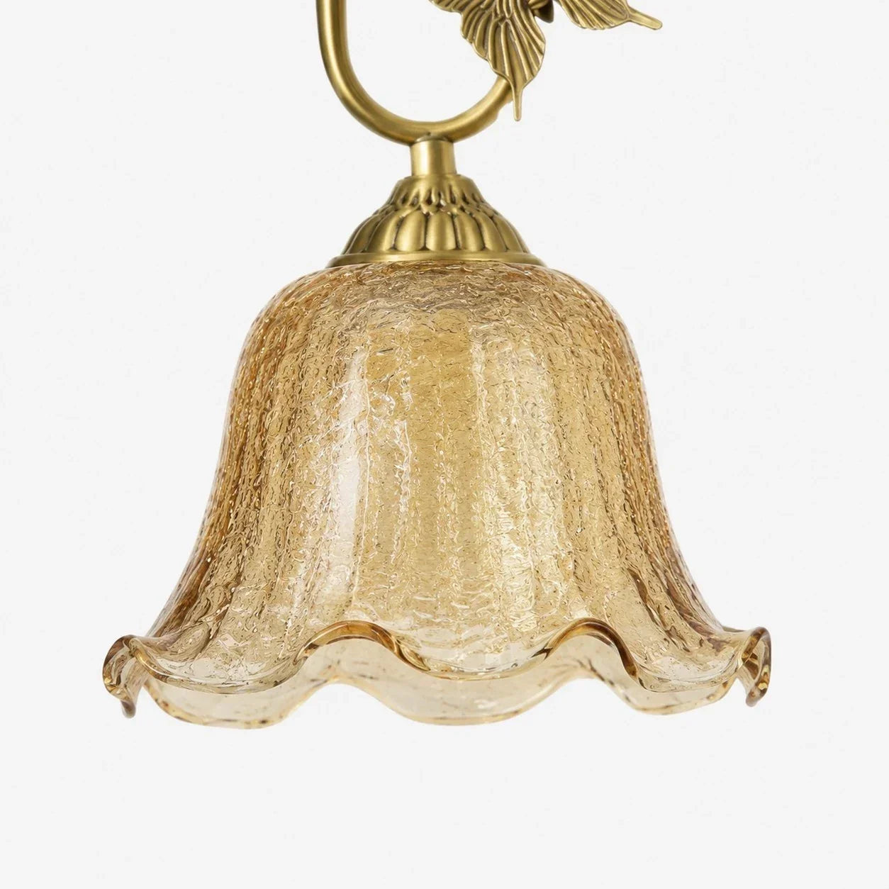 Vintage French Copper Butterfly Pendant Lamp