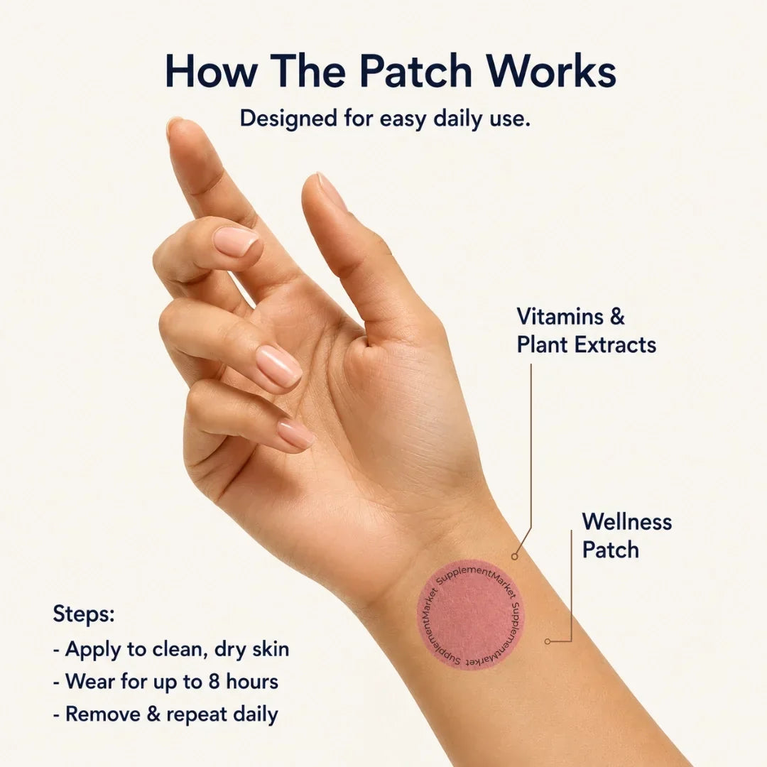 Time Release Transdermal Berberine Patches Metabolism Appetite Support