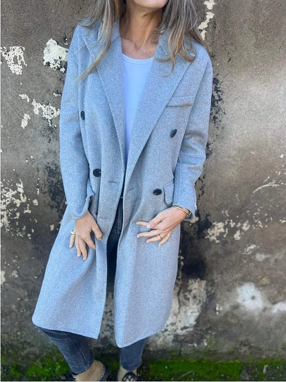 Veste Longue Double Boutonnage