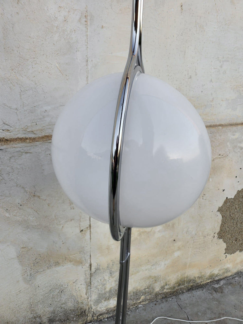 Garrault-Delord Dual Position Lamp, Ceiling Or Floor Stand, Contemporary Frame