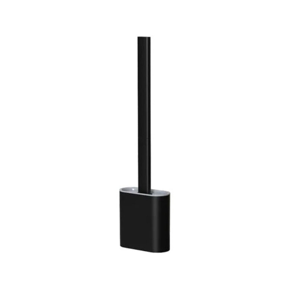 Rustproof Silicone Toilet Brush Non Slip Wall Mount Holder Set