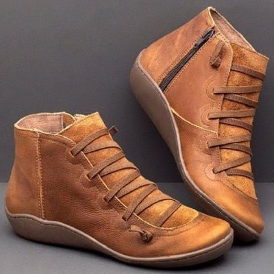 Water-Resistant Ankle Boots With Convenient Side Zipper