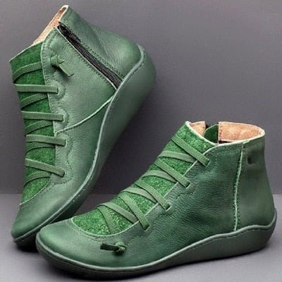 Water-Resistant Ankle Boots With Convenient Side Zipper