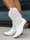 Bottines western perforées — confort respirant au quotidien