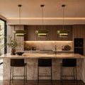 Modern Glass Pendant Lamp Adjustable Hanging Light LED Fixture for Kitchen and Dining | ribuella