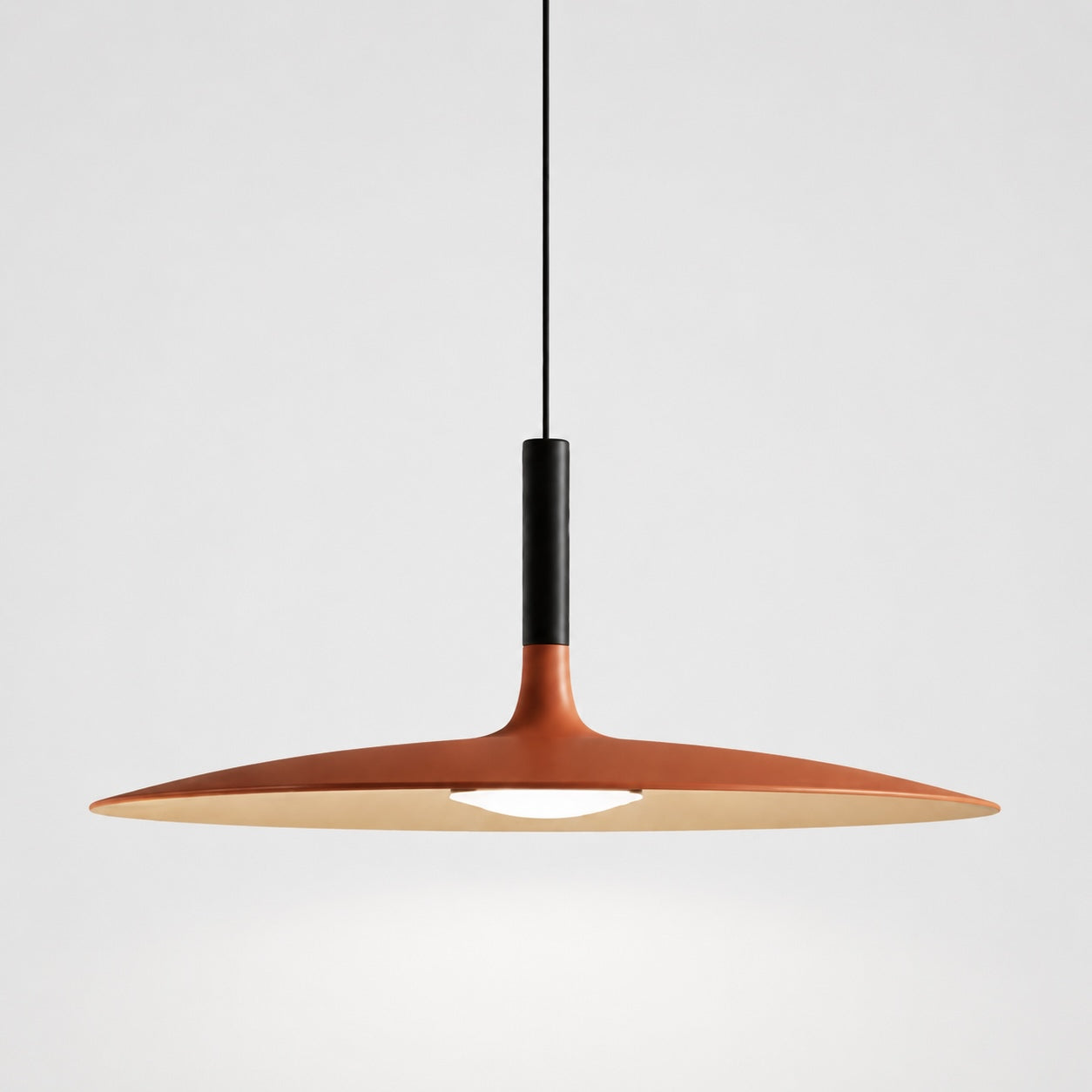 Modern Pendant Light Hanging Fixture in Concrete with Dimmable LED for Kitchen Island Lighting | ribuella